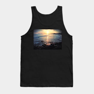 Sea and Waves in Dawn of Terracina Tank Top